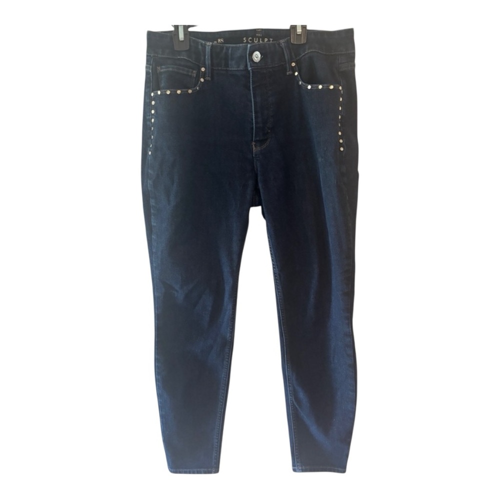 White House Black Market Jeans Studded Pants Size 8 S - Picture 3 of 12